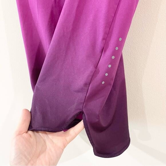 Nike Dri-Fit Athletic Tank Top Racer Back Woman size S Ombré Pink and Purple - Picture 3 of 10